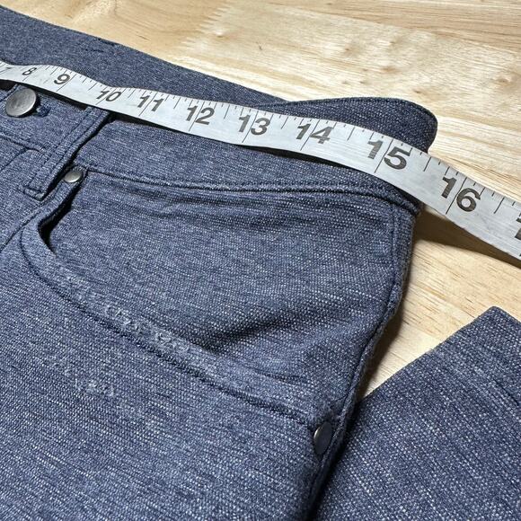 Lululemon ABC Pant Slim Tech Canvas Heathered Deep Navy Men's Size 28 x 29 EUC - Picture 8 of 10